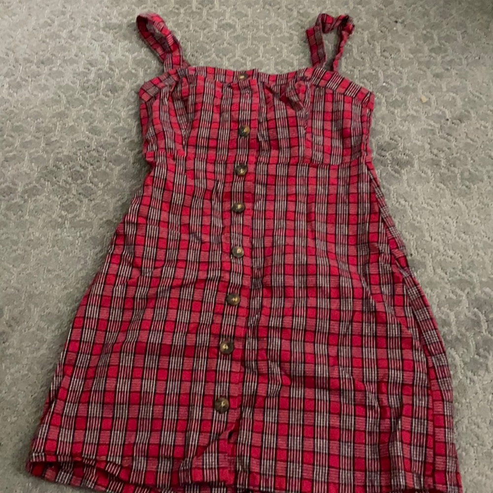 Hollister plaid mini dress